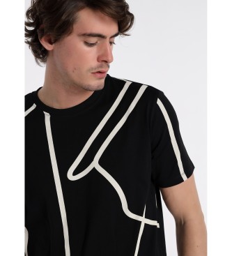 Bendorff T-shirt a maniche corte con stampa nera
