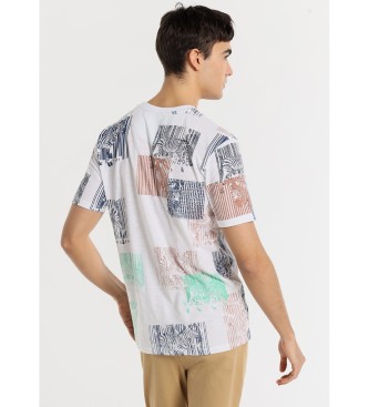 Bendorff T-shirt a maniche corte con stampa zebrata bianca