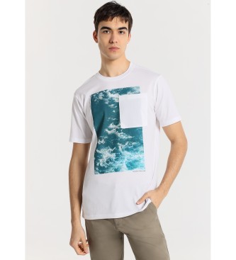 Bendorff T-shirt met korte mouwen, oceaanafbeelding en witte zak