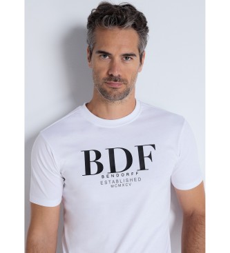 Bendorff Grafisches Kurzarm-T-Shirt BDF wei