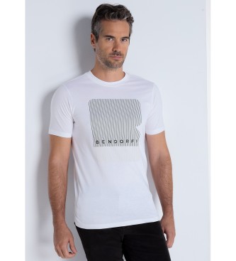 Bendorff T-shirt grfica de manga curta com bordado branco