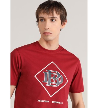Bendorff Highman graficzna koszulka z krótkim rękawem czerwona