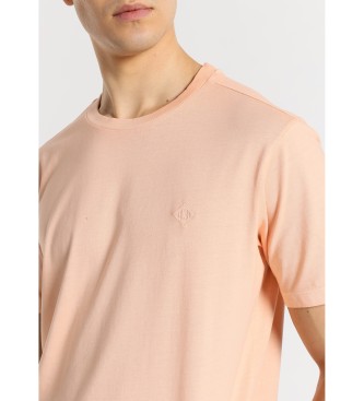 Bendorff T-shirt rosa tinta unita a maniche corte sovratinta