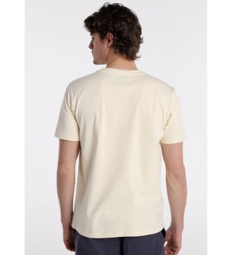 Bendorff T-shirt de manga curta com colarinho de caixa branca