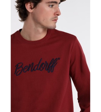 Bendorff T-shirt de manga comprida com logtipo bordado