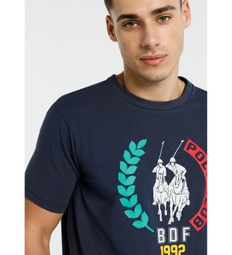 Bendorff T-shirt com logtipo azul