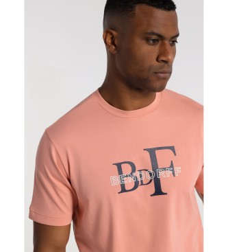 Bendorff T-shirt rosa con logo