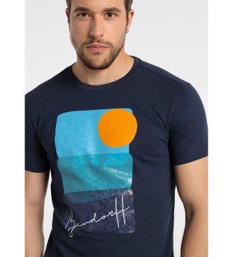 Bendorff Abstract Graphic T-shirt navy