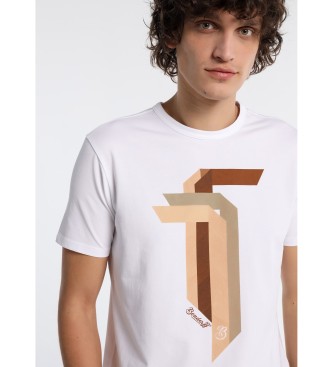 Bendorff T-shirt graphique  manches courtes marron blanc
