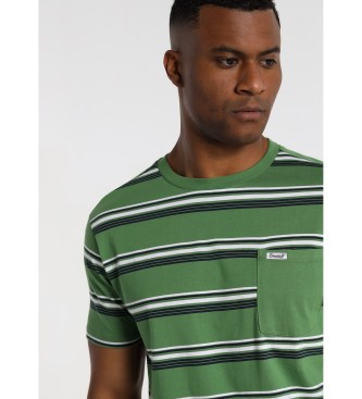 Bendorff Camiseta rayas con bolsillo verde