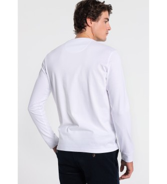 Bendorff T-shirt bianca a maniche lunghe