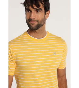 Bendorff Camiseta slub de manga corta a rayas amarillo
