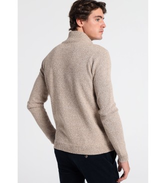 Bendorff Pull Cardigan en tricot brun