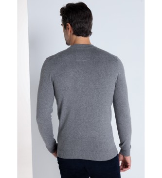 Bendorff BENDORFF - Pull basique  col roul gris