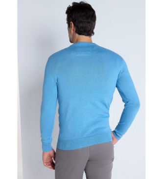 Bendorff Osnovni pulover z V-izrezom modre barve