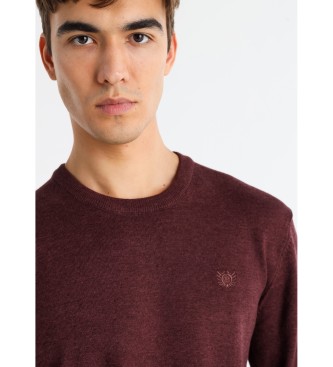 Bendorff Camisola de malha básica com logótipo bordado em castanho