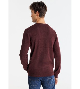 Bendorff Camisola de malha básica com logótipo bordado em castanho