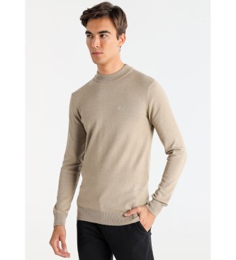 Bendorff Pull basique en tricot col Perkins beige