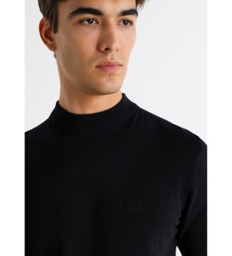 Bendorff Basic knitted jumper black Perkins collar