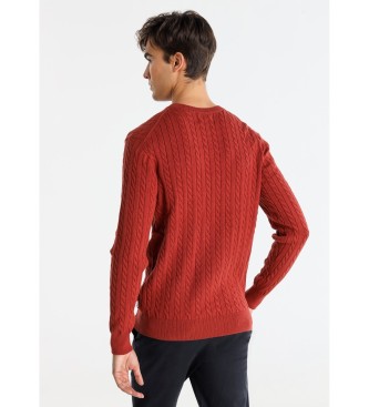 Bendorff Jersey Canal Trenzado rojo