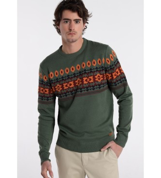 Bendorff Green bordered sweater
