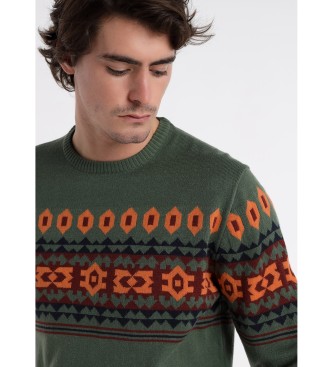 Bendorff Green bordered sweater