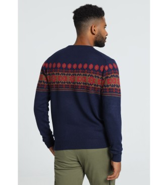 Bendorff Navy box-collared sweater