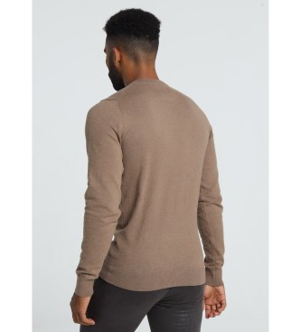 Bendorff Brown box-collared sweater