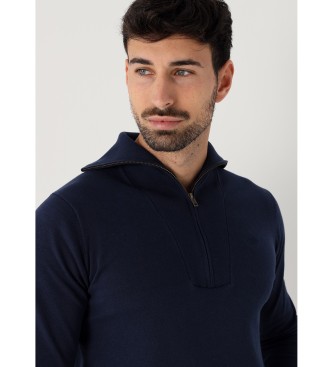 Bendorff Maglione con zip Perkings in blu navy