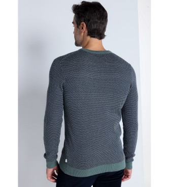 Bendorff BENDORFF - Green jacquard crew neck jumper