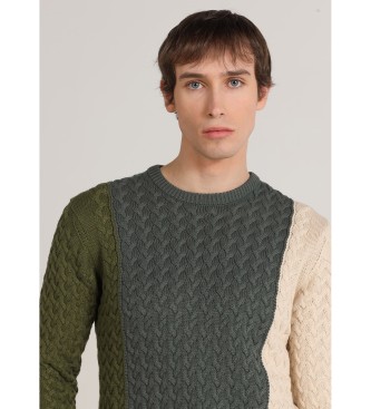 Bendorff Multicoloured knitted jumper with box collar