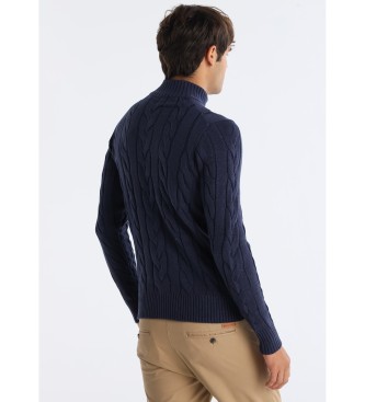 Bendorff Camisola de malha azul marinho oitos
