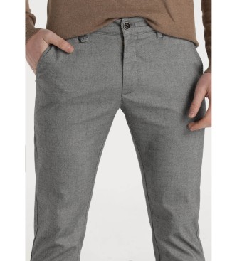 Bendorff Grey elasticated Oxford chino trousers