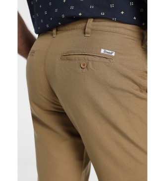 Bendorff Brown Linen Cotton Chino Pants