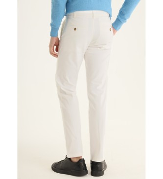 Bendorff Spodnie chino Medium Box - Regular Klasyczny styl biały