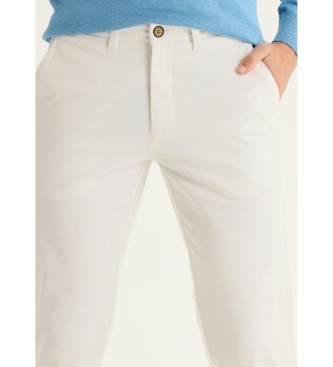 Bendorff Pantaloni chino box medi - stile classico regolare bianchi