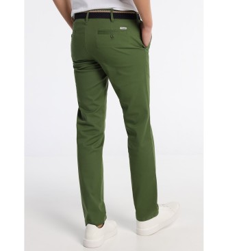Bendorff Chino broek met groene tailleband