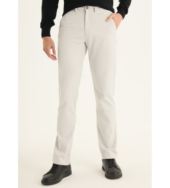 Bendorff Regularne spodnie chino - średnia talia w klasycznym stylu |Rozmiar w calach