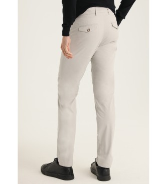 Bendorff Chino Slim Pants - Medium Waist Dobby Texture 