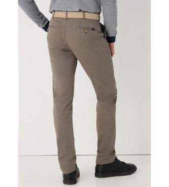 Bendorff Pantalon chino standard dcontract marron lastique