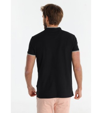 Bendorff Polo nera a maniche corte con elastico