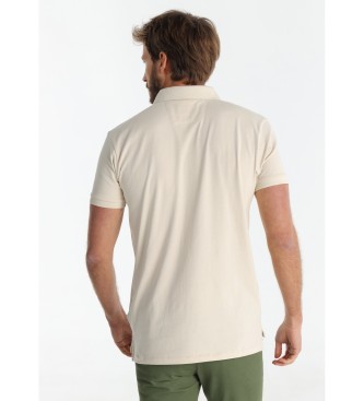 Bendorff Poloshirt korte mouw sportstijl slank elastisch beige