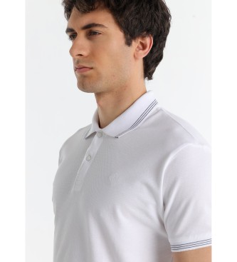 Bendorff Korte mouw jacquard geweven polo met cleps sluiting