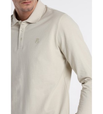 Bendorff Basic long sleeve brown polo shirt