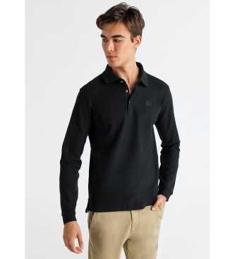 Bendorff Basic-Poloshirt aus schwarzem Piqu