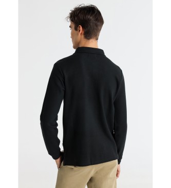 Bendorff Polo basic in piquet nero