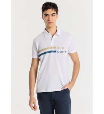 Bendorff BENDORFF - Short-sleeved embroidered polo shirt white