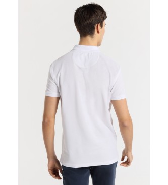 Bendorff BENDORFF - Haftowana koszulka polo z krótkim rękawem biała