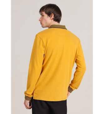 Bendorff Polo  manches courtes avec col jacquard jaune