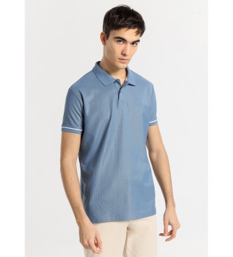 Bendorff BENDORFF - Short-sleeved polo shirt with sleeve detail blue